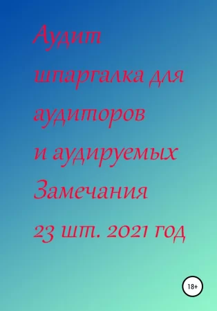 Аудит шпаргалка для аудиторов и аудируемых. Замечания 23 шт. за 2021 год